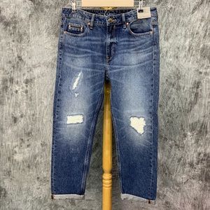 Calvin Klein Jeans Slim Boyfriend Distressed Sz 29